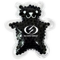 Black Teddy Bear Hot/ Cold Pack with Gel Beads
